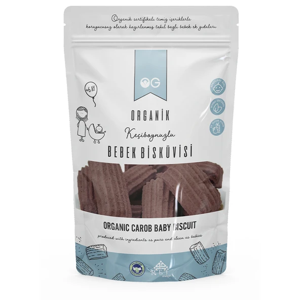 OG Natural Organik Keçiboynuzlu Bebek Bisküvisi 150 Gr ürün görseli 1