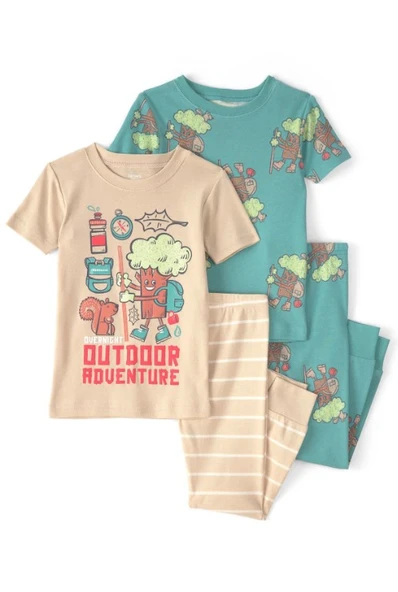 Carters Erkek Bebek Pijama 4lü Set 1U597210 Renkli ürün görseli 1