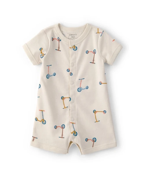 Carters Erkek Bebek Kısa Tulum 1U269010 Bej ürün görseli 1