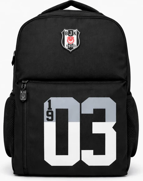 Beşiktaş Lisanslı 3 Bölmeli Sırt Çantası - Laptop Gözlü Su Itici Kumaşlı 1903 Baskılı Okul Çantası ürün görseli 1
