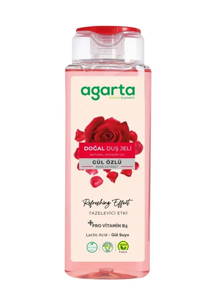 Agarta Doğal Duş Jeli 400 ml Gül ürün görseli 1
