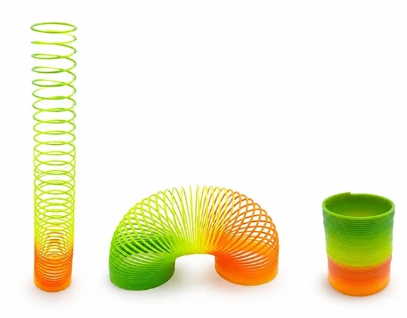 Rainbow Gökkuşağı Stres Yayı - Kutulu Küçük Boy Plastik Slinky Oyuncak Alk4004 ürün görseli 1