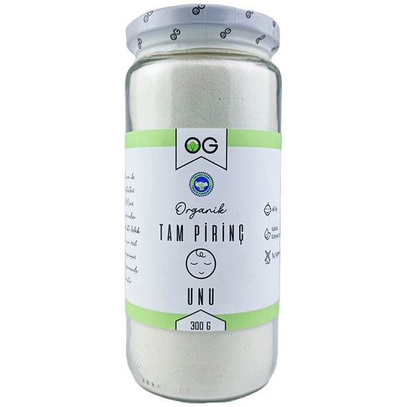 OG Natural Organik Tam Pirinç Unu 300 Gr ürün görseli 1