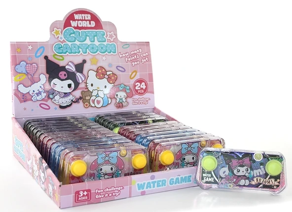 Hello Kitty Ve Kuromi Baskılı Sulu Oyun - Dikdörtgen Konsol Tasarımlı Su Oyunu Alk3995 ürün görseli 1