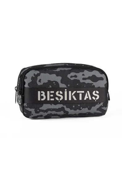 Beşiktaş Kamuflaj Desenli Kolon Detaylı Kalem Çantası 2 Bölmeli Kalemlik ürün görseli 1
