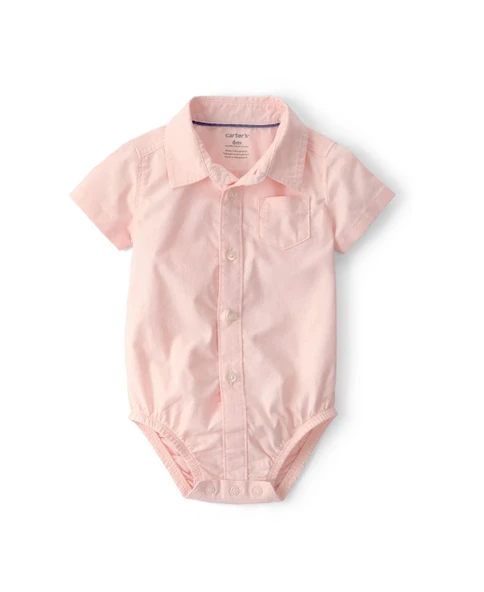Carters Erkek Bebek Body Şort Set 1U634810 Pembe - Resim 3