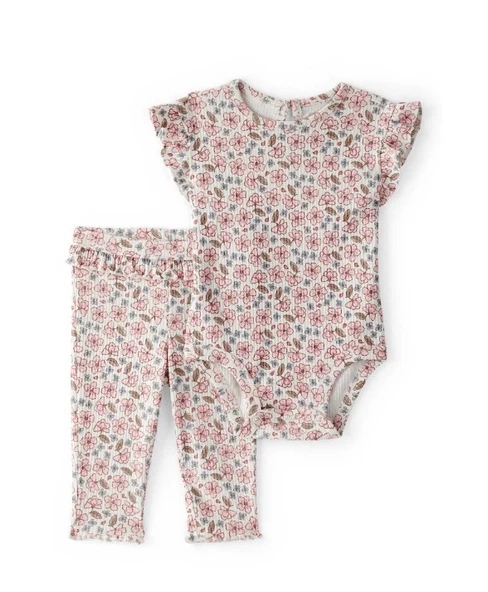 Carters Kız Bebek Body Pantolon Set 1U269810 Renkli ürün görseli 1