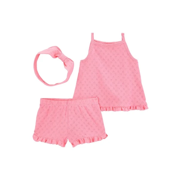 Carters Kız Bebek Alt Üst Set 1S537310 Pembe ürün görseli 1