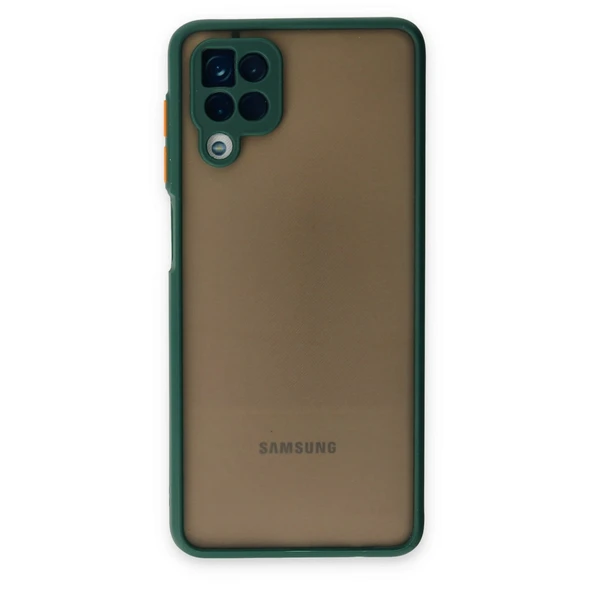 Samsung Galaxy A12 Kılıf Montreal Silikon Kapak - Yeşil ürün görseli 1