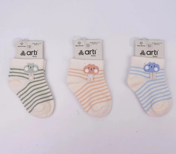 Katamino Taner Aksesuarlı Erkek Bebek Soket Çorap K46346 Asorti ürün görseli 1