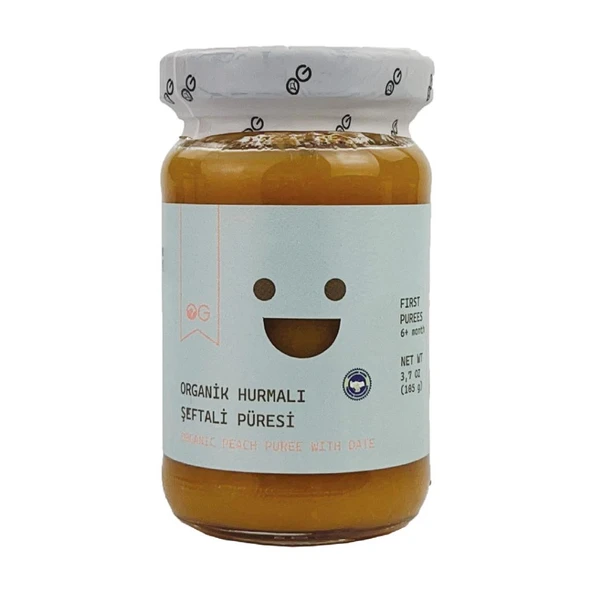 OG Natural Organik Şeftali Püresi 100 Gr ürün görseli 1