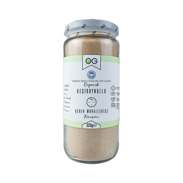 OG Natural Organik Keçiboynuzlu Bebek Muhallebisi Karışımı 320 Gr ürün görseli 1