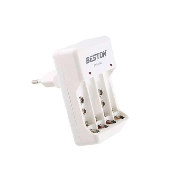 Beston BST-C802 2 - 4 Adet AA/AAA * 1 - 2 Adet 9 Volt Pil Şarj Cihazı ürün görseli 1