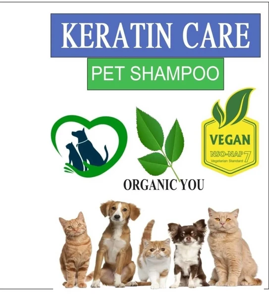 ALWAG KERATIN CARE PET (KEDİ &KÖPEK) SHAMPOO VEGAN SİLİKONSUZ, PARABENSİZ ŞAMPUAN 400 ML ürün görseli 1