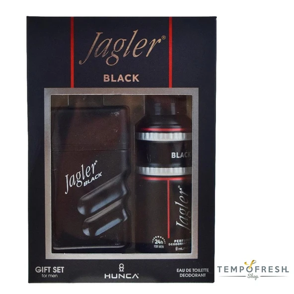 Jagler Black EDT 90 ml Erkek Parfümü ve 150 ml Deodorant Seti ürün görseli 1