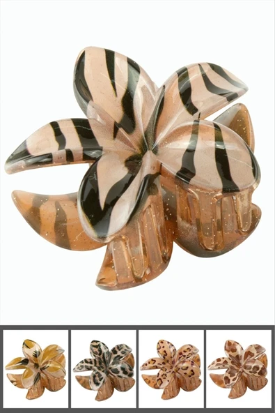 Leopar Desenli Lotus Mandal Toka 8 cm ürün görseli 1