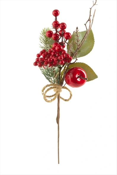 Elma Yapraklı Kokina Yılbaşı Süsü 29 cm ürün görseli 1
