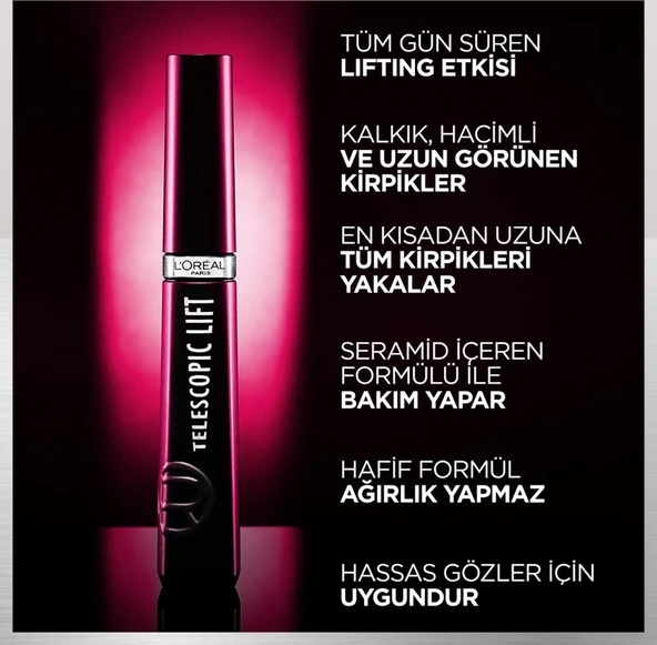 LOreal Paris Telescopic Lift Maskara ürün görseli 1