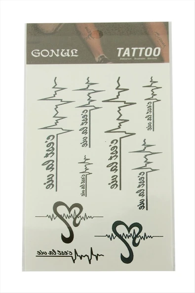 İmzalı Tattoo Dövme Sticker ürün görseli 1