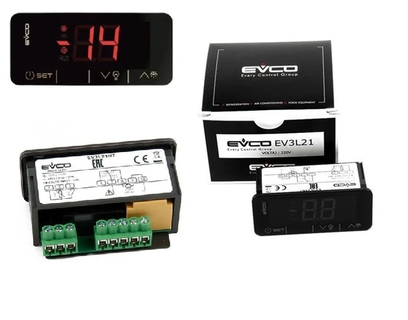 DİJİTAL TERMOSTAT EVCO EV3L21 TEK PROB (220V) ürün görseli 1
