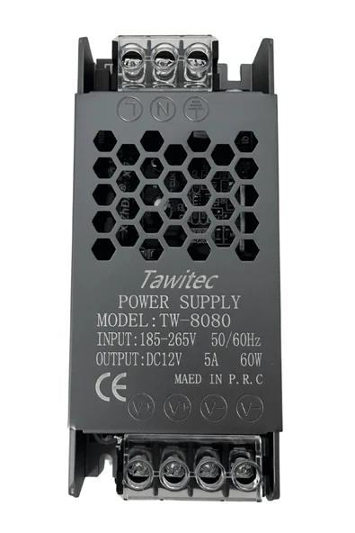 12 Volt 5 Amper CCTV Güvenlik Kamerası ve  Led Sistemleri Trafosu ( 1 Kalite Ürün ) ürün görseli 1