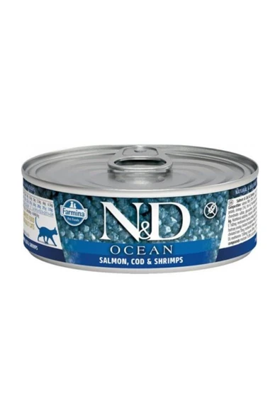 N&D CAT OCEAN TUNA, COD, SHRİMP&PUMPKİN KİTTEN 70GR - Resim 2