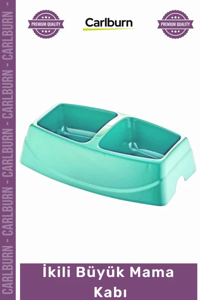 #Petshop Dayanıklı 1 Sınıf Plastik Küçük Irk Kedi Köpek Servis Kabı Hijyeni İkili Küçük Mama Su Kabı ürün görseli 1