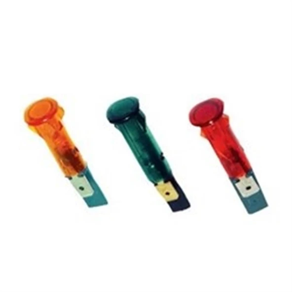 10MM KIRMIZI SİNYAL LAMBASI SOKETLİ 220V ürün görseli 1