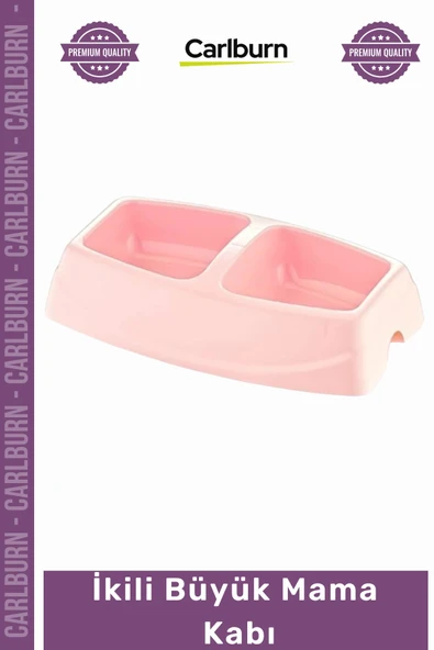 #MamaKabı Kaliteli 1 Sınıf Plastik Geniş Hacimli Pet Beslenme Kedi Köpek İkili Büyük Mama Kabı ürün görseli 1