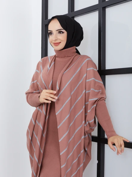 SİMLİ HIRKA BADİ ELBİSELİ İKİLİ TAKIM - Resim 3
