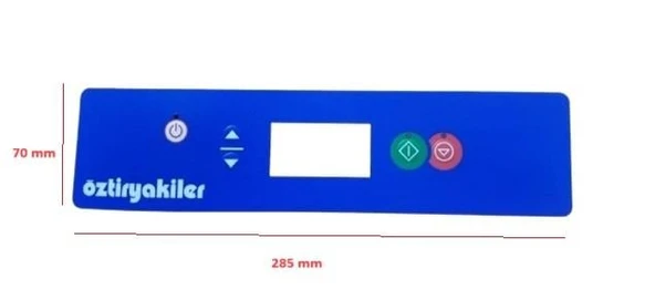 ÖZTİRYAKİLER LOGOLU 1080 TBK DİJİTAL EKRAN ETİKETİ (285*70) ürün görseli 1