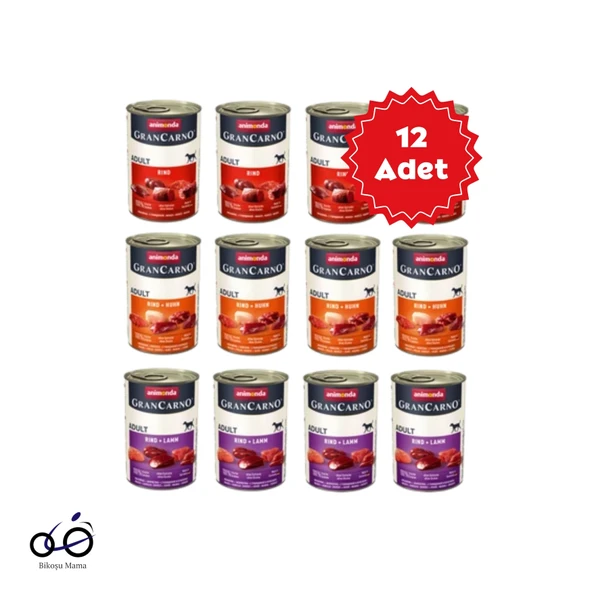 Animonda Grancarno 3 Çeşit Karışık Köpek Konserve 400grX12 Adet ürün görseli 1