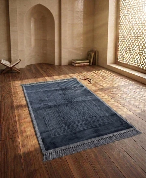 Royam Lüx Kalın Yumuşak Kaymaz Taban Peluş Seccade 70 X 110 ürün görseli 1