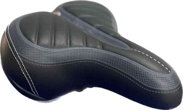 Forte GT 317 Bisiklet Geniş Yaylı Deri Sele Yumuşak Ve Rahat Bisiklet Koltuğu Yaylı Ortopedik Koltuk ürün görseli 1