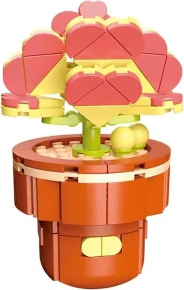 Dostoys Blossom Mini Çiçek Blok Oyuncak Ala Kalpler 152 Parça 6+ ürün görseli 1