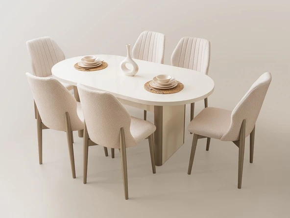 KAŞ MDF YEMEK ODASI TAKMI - Resim 4