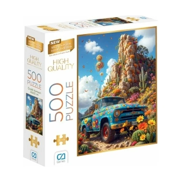 Ca Games Çiçekli Kamyon Puzzle 500 Parça ürün görseli 1