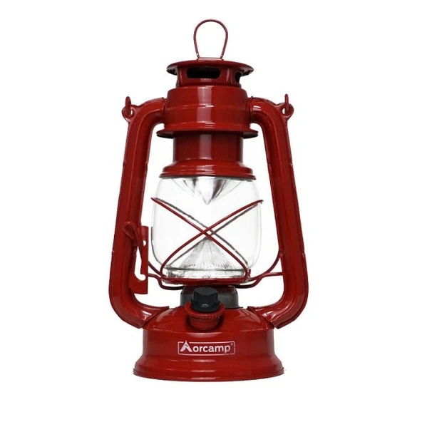 Orcamp Retro Led Fener Kırmızı ürün görseli 1
