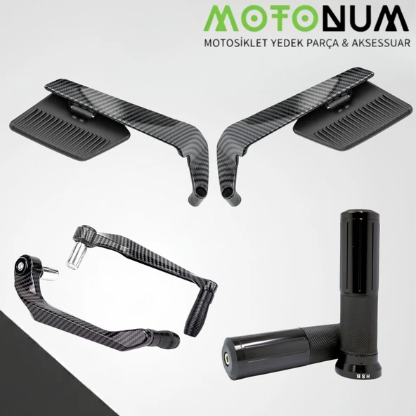 Csn Moto Beauty 50 Modifiye Seti-Siyah-Karbon Aerodinamik-Md04298 ürün görseli 1