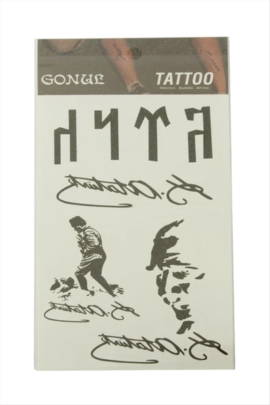 Atatürk Temalı Tattoo Dövme Sticker ürün görseli 1