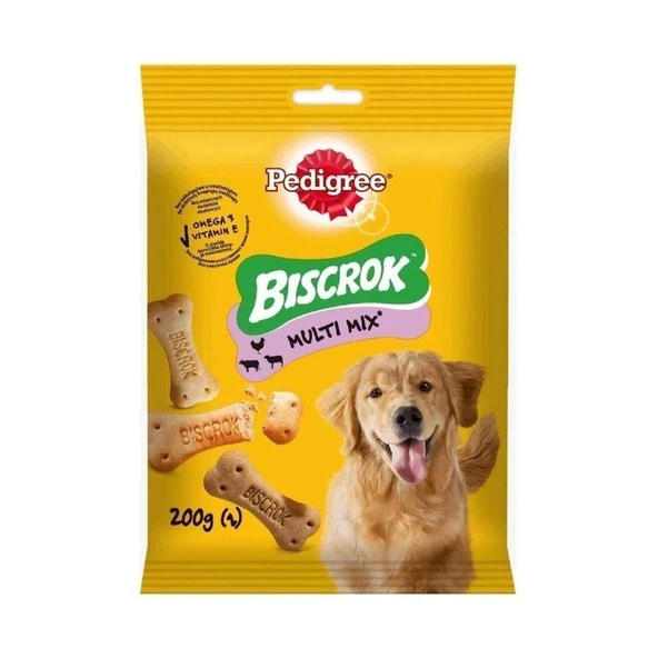 Pedigree Biscrok Multi Mix 200 gr Yetişkin Köpek Ödül Bisküvisi ürün görseli 1