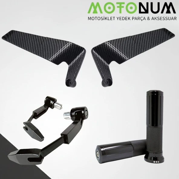 Sym Gts250 Evo Modifiye Seti-Siyah-Karbon Naked-Md07004 ürün görseli 1