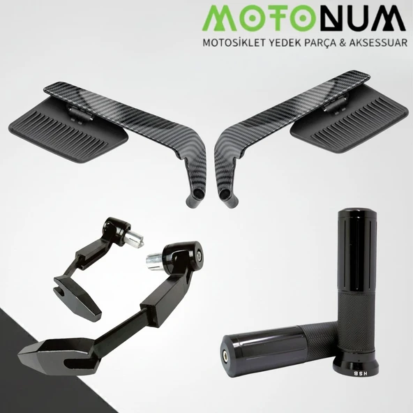 Ktm Duke 200 Modifiye Seti-Siyah-Karbon Aerodinamik-Md03976 ürün görseli 1