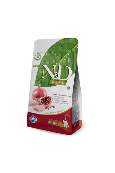 N&D PRİME CAT CHİCKEN&POMEGRANATE KİTTEN 1,5KG ürün görseli 1