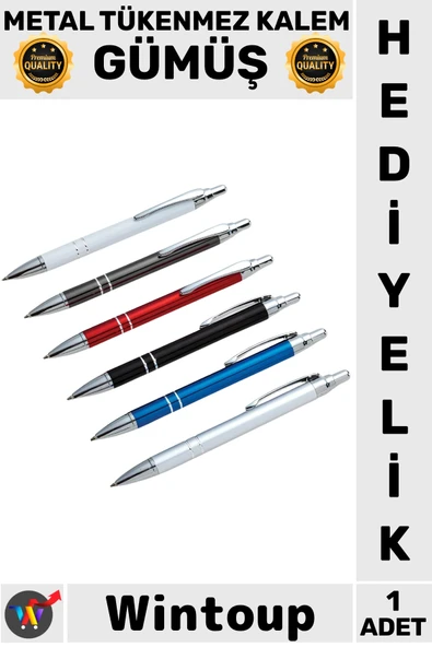 #TükenmezKalem Premium Lüks Ofis Seminer Fuar Logo Baskı Uyumlu Hediyelik Şık Tasarım Kaliteli Dayanıklı Gövde Ergonomik ürün görseli 1