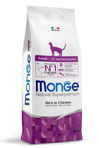 Monge Adult Tavuklu Yetişkin Kedi Maması 10 Kg ürün görseli 1