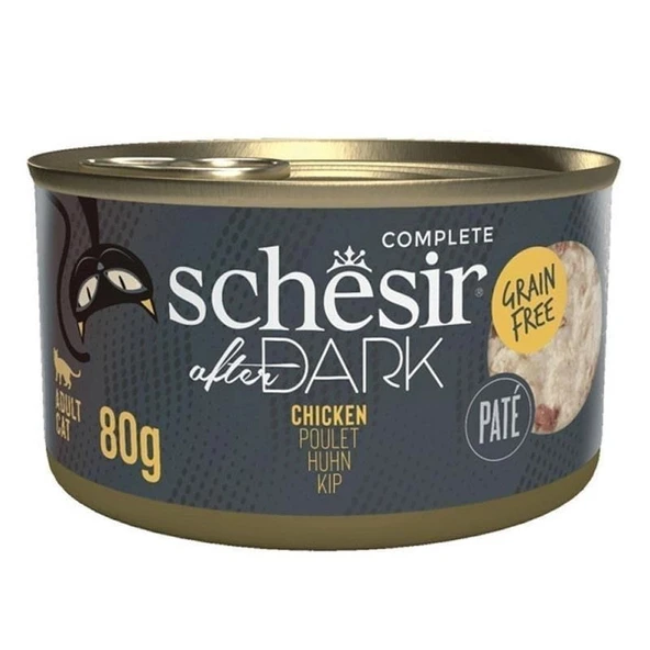 Schesir After Dark Pate Tavuk Etli Tahılsız Yetişkin Kedi Konservesi 80 gr ürün görseli 1