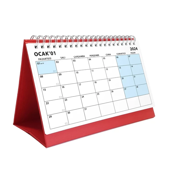 2027 Takvimi, Aylık Planlama, 2027 Masa Takvimi, 2027 Calendar, Monthly Planning, 2027 Desk Calendar ürün görseli 1