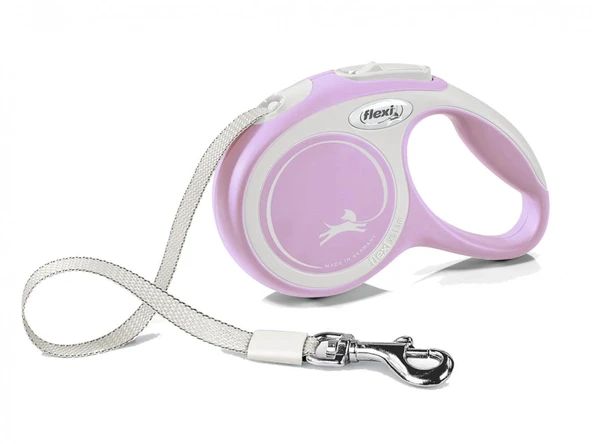 Flexi New Comfort Şerit Otomatik Gezdirme Tasması Pembe XS 3 mt ürün görseli 1