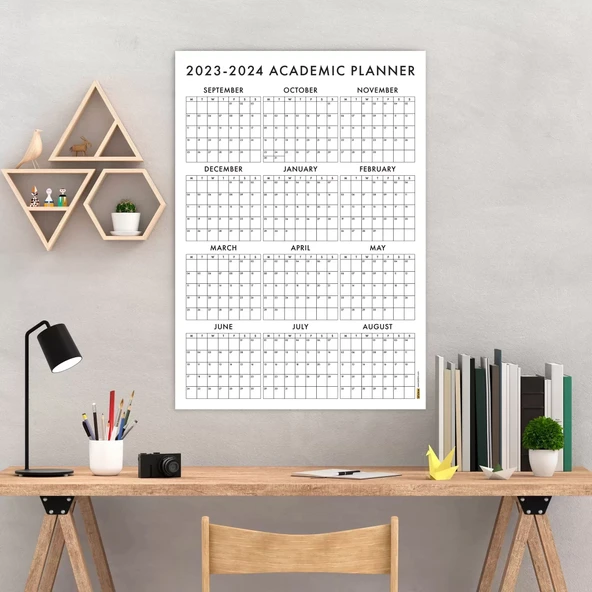 2026-2027 Akademik Duvar Takvimi, Eylül Başlangıç Akademik Yıl Planlayıcısı ürün görseli 1